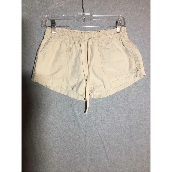 Womens Altar’d State Shorts Drawstring Short Linen Beachy Boho Lagenlook Summer - Picture 1 of 4